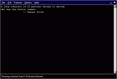 Click to view the full size screenshot Fortunes screenshot