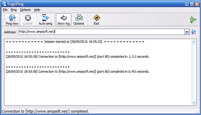 PagePing screenshot